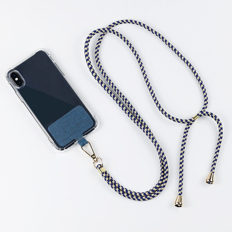 Universal Crossbody Nylon Patch Phone Lanyards Mobile Phone Strap